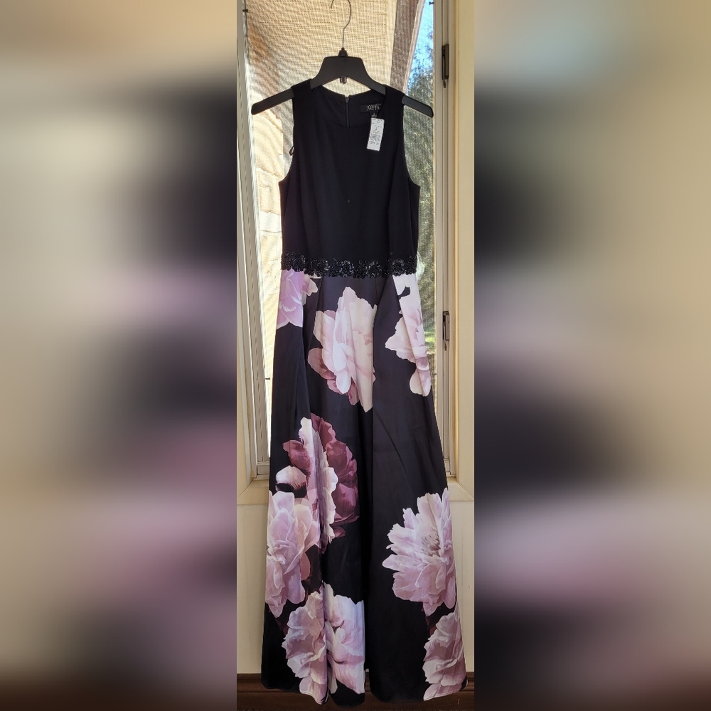 SOLD Formal Dress Black & Purple